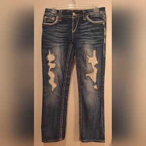 Distressed Blue Jeans for Women
